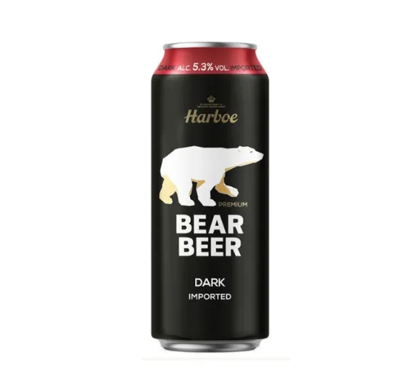 Bia Gấu Bear Beer Dark Imported 5.3% – Lon 500ml – Thùng 24 Lon