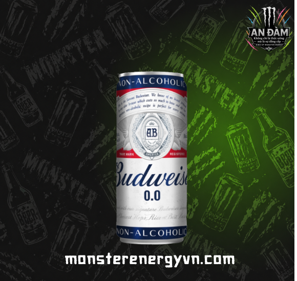 Bia 0.0 Budweiser Lon 330ml 