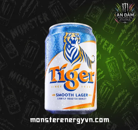 Bia Tiger Smooth Lager 4.3% 330ml
