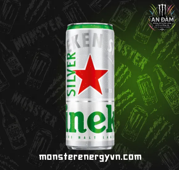 Bia Heineken Bạc Silver Lon 330ml