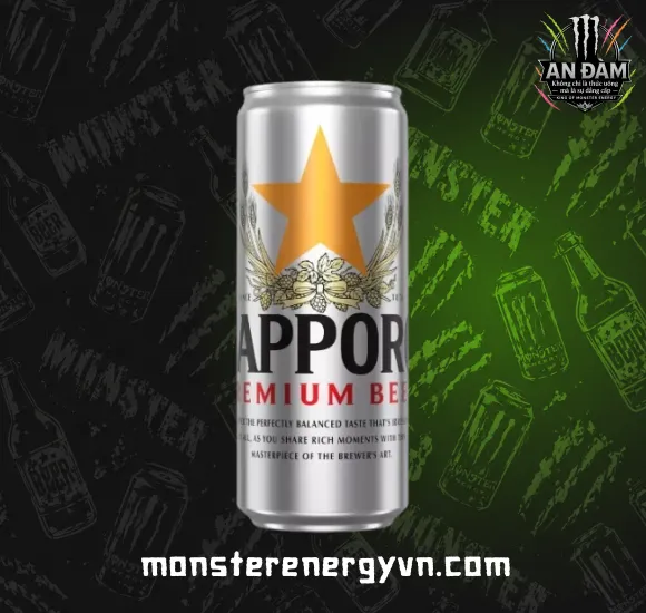 Bia 5% Sapporo lon cao 330ml