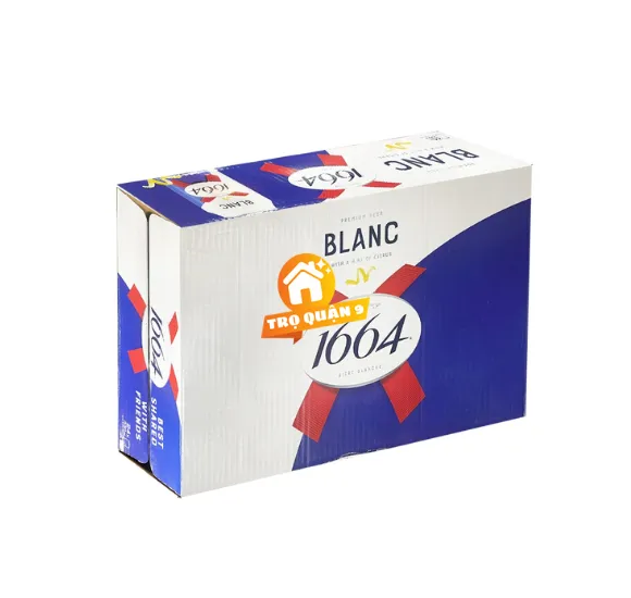 Thùng 24 lon Bia Blanc 1664 330ml