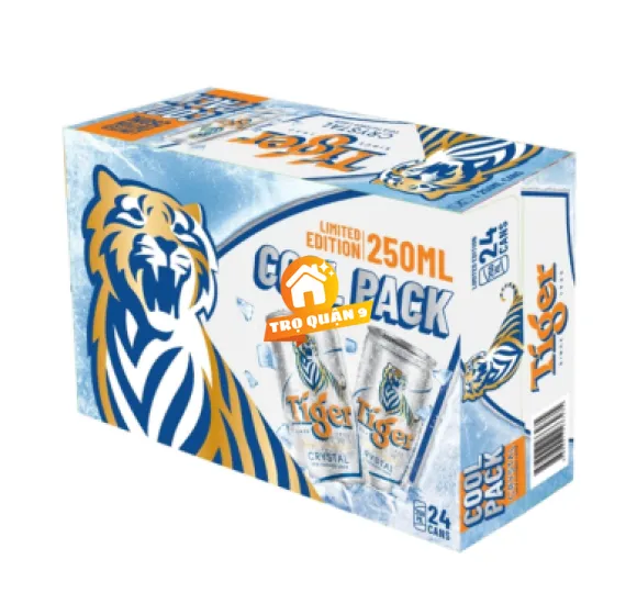 Thùng 24 lon Bia Tiger Bạc 250ml