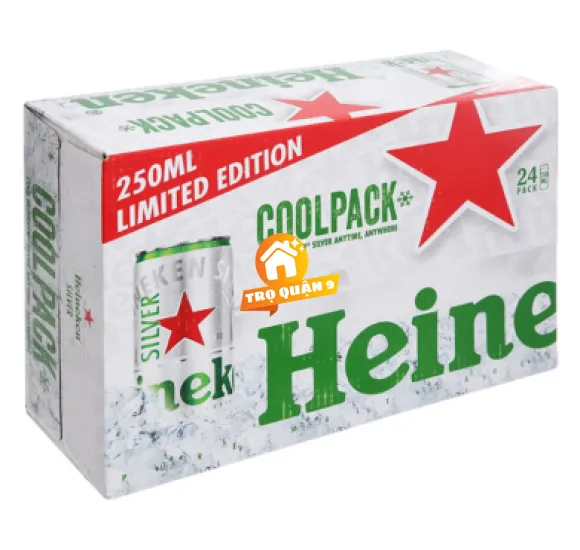 Thùng 24 lon Bia Heineken Silver 250ml