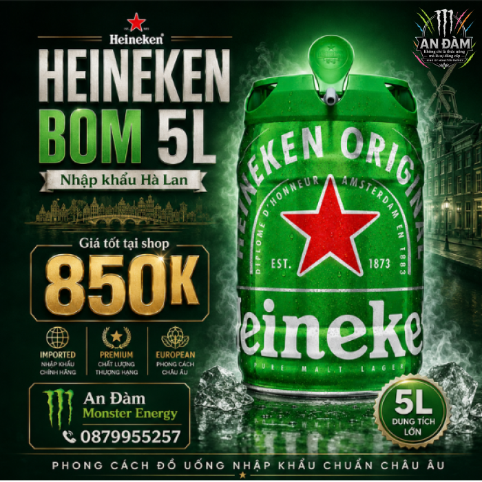 Bia ken bom 5L