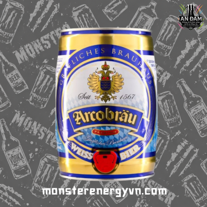 Bia Arcobrau Weissbier Hell 5.3% – Bom 5 Lít