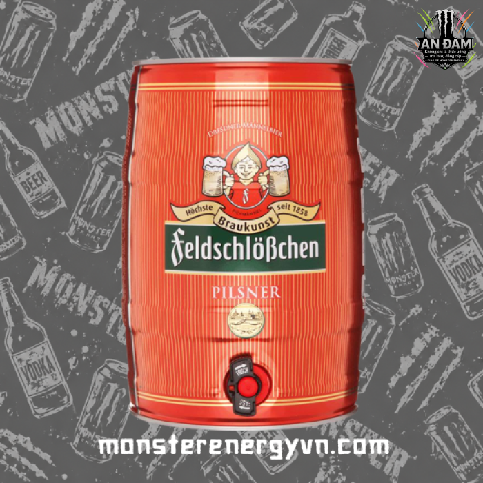 Bia Feldschlobchen Pilsner 4.9% – Bom 5 Lít