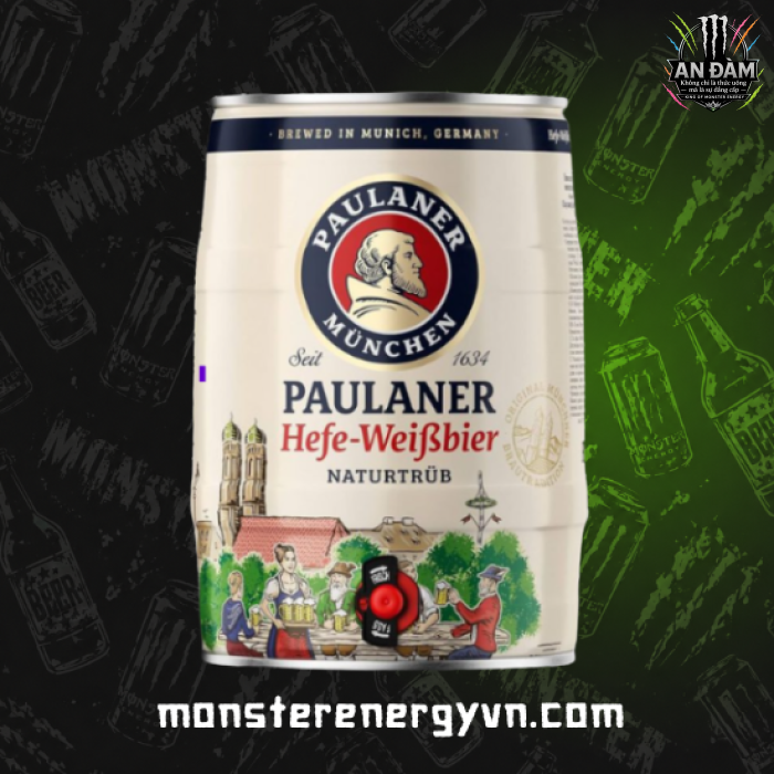 Bia Paulaner Hefe Weissbier 5,5% – Bom 5 Lít