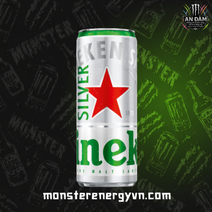 Bia Heineken Bạc Silver Lon 330ml