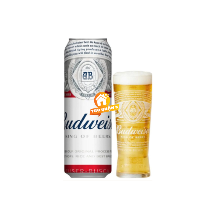 Bia Budweiser 4.5% – Lon 568ml – Thùng 24 Lon