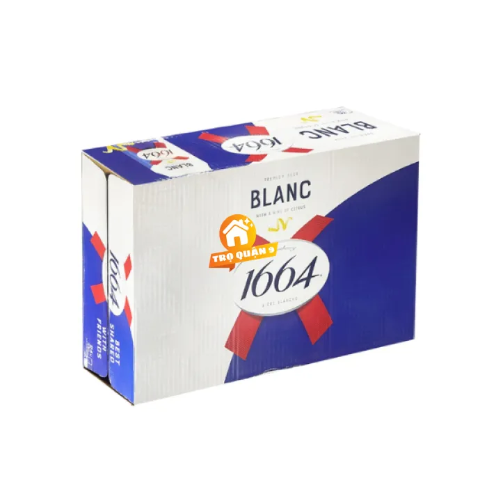 Thùng 24 lon Bia Blanc 1664 330ml