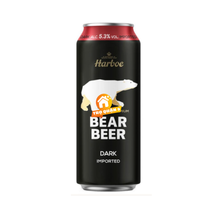 Bia Gấu Bear Beer Dark Imported 5.3% – Lon 500ml – Thùng 24 Lon
