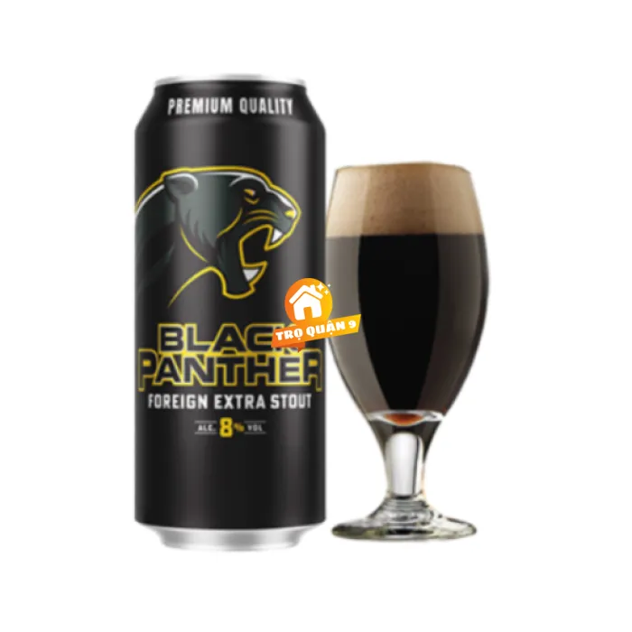 Bia Cambodia Black Panther 8,0% - Lon 500ml 