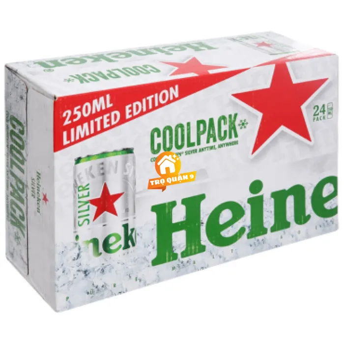 Thùng 24 lon Bia Heineken Silver 250ml